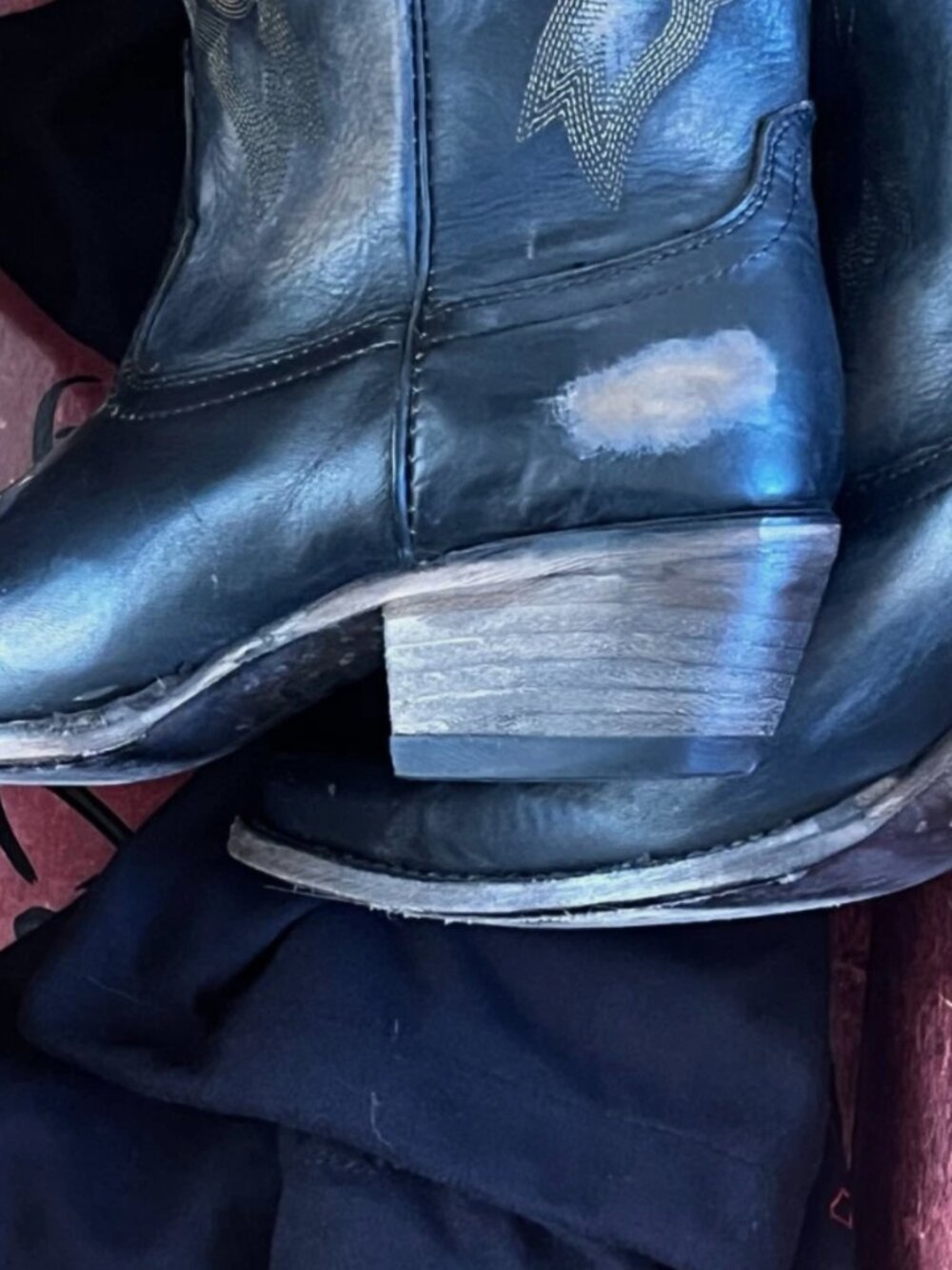 Freebird Woody Distressed Black Western Cowgirl Cowboy Boots with Box 9 - Picture 4 of 14